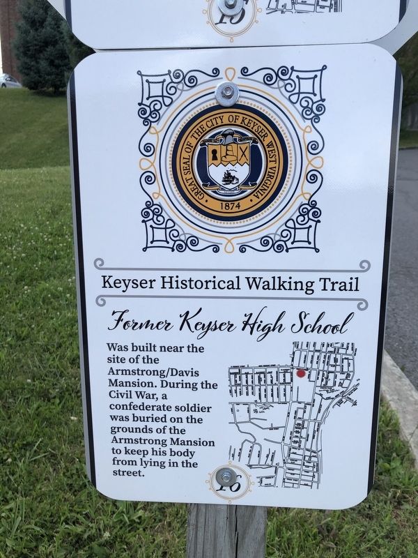 Former Keyser High School Marker image. Click for full size.