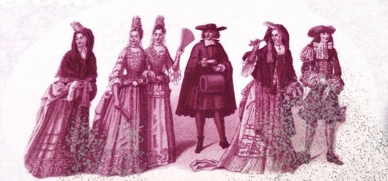 Marker detail: Habillement des gens de qualit� /<br>Clothing of the wealthy image. Click for full size.