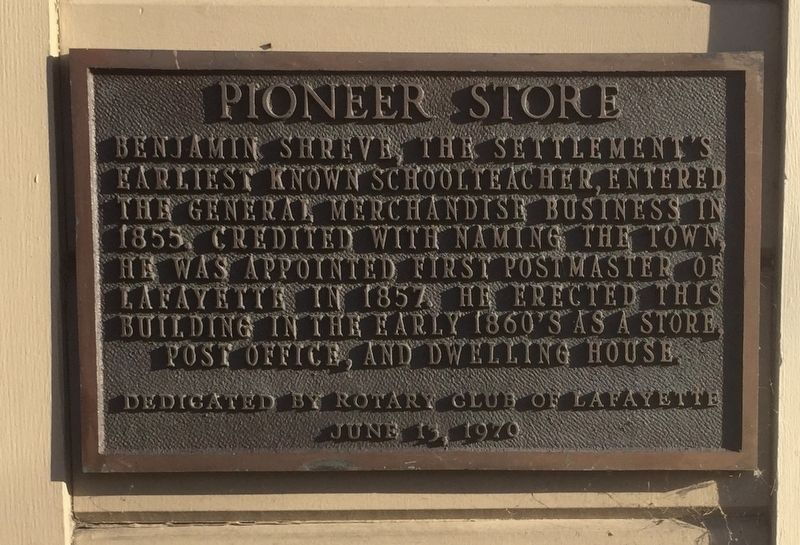 Pioneer Store Marker image. Click for full size.