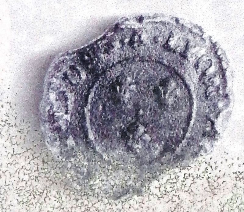 Marker detail: Sceau de plomb / Lead seal image. Click for full size.