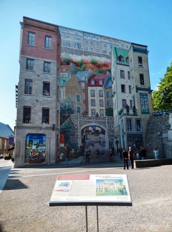 La Fresque des Qubcois /<br>The Mural of Quebecers Marker image. Click for full size.