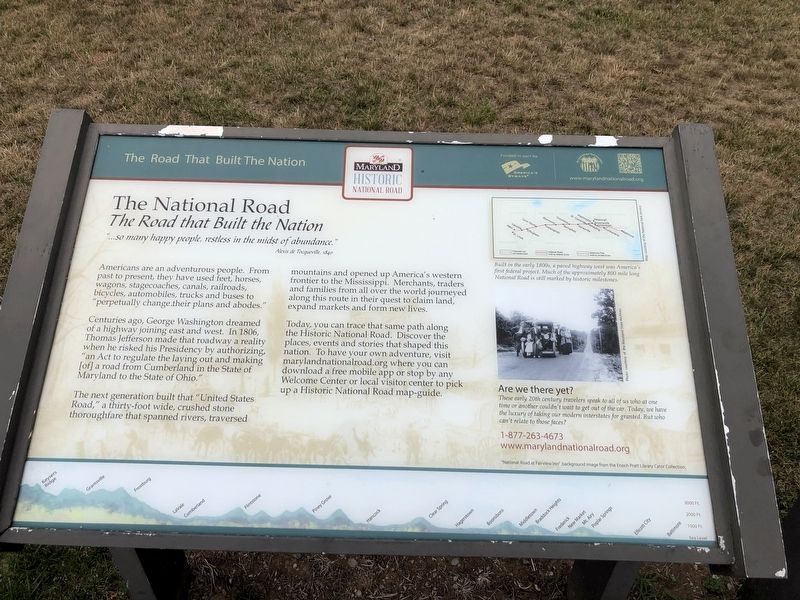 The National Road Marker image. Click for full size.