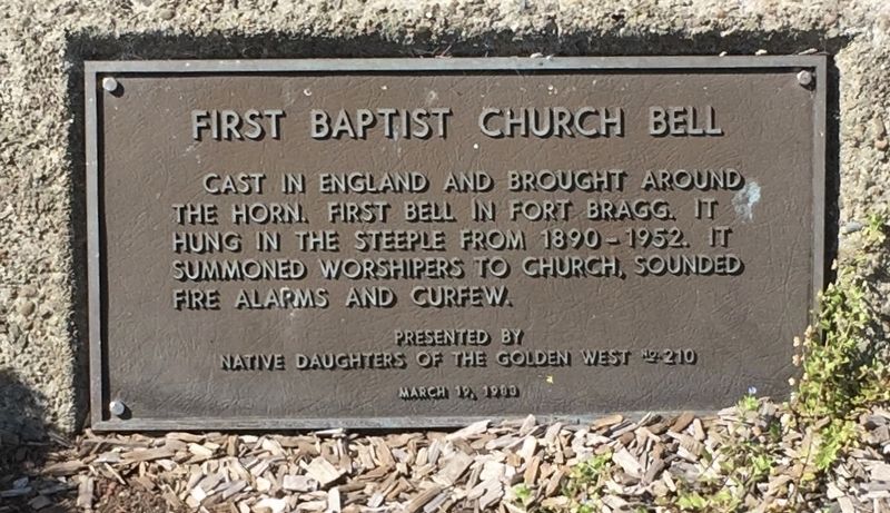 First Baptist Church Bell Marker image. Click for full size.
