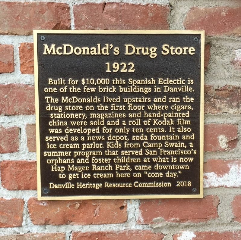 McDonald's Drug Store Marker image. Click for full size.