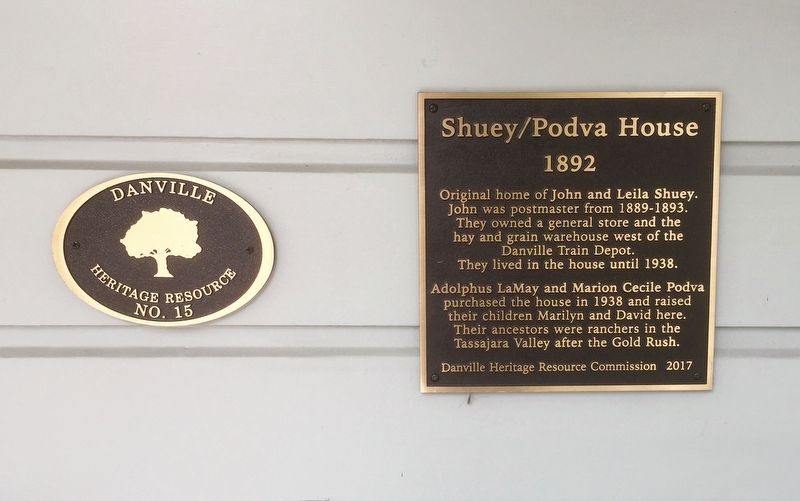 Shuey/Podva House Marker image. Click for full size.