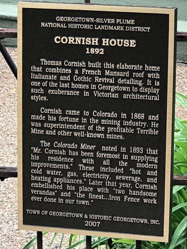 Cornish House Marker image. Click for full size.