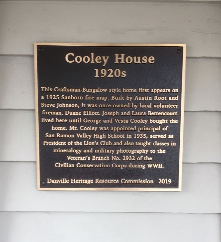 Cooley House Marker image. Click for full size.