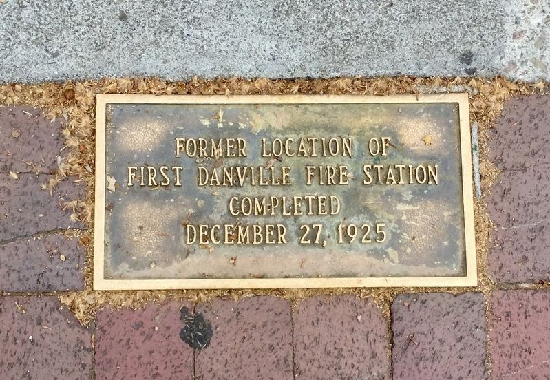 First Danville Fire Station Marker image. Click for full size.