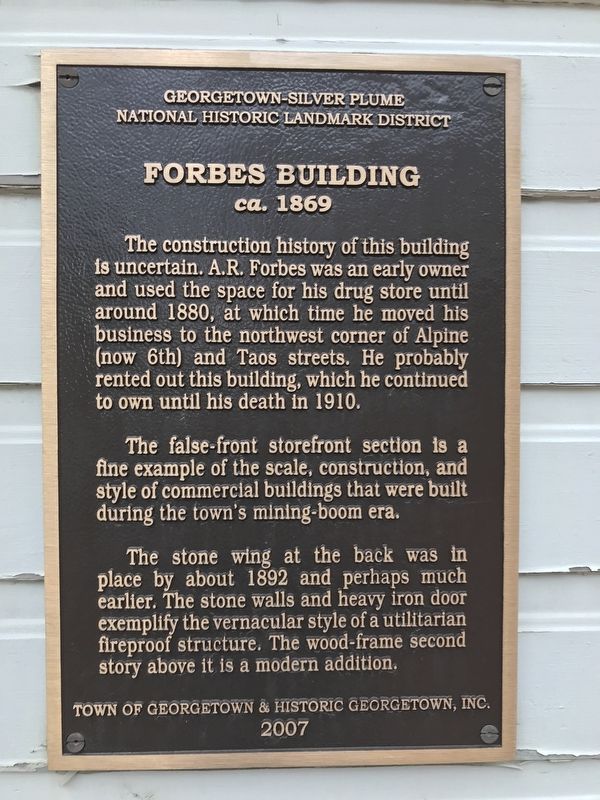 Forbes Building Marker image. Click for full size.