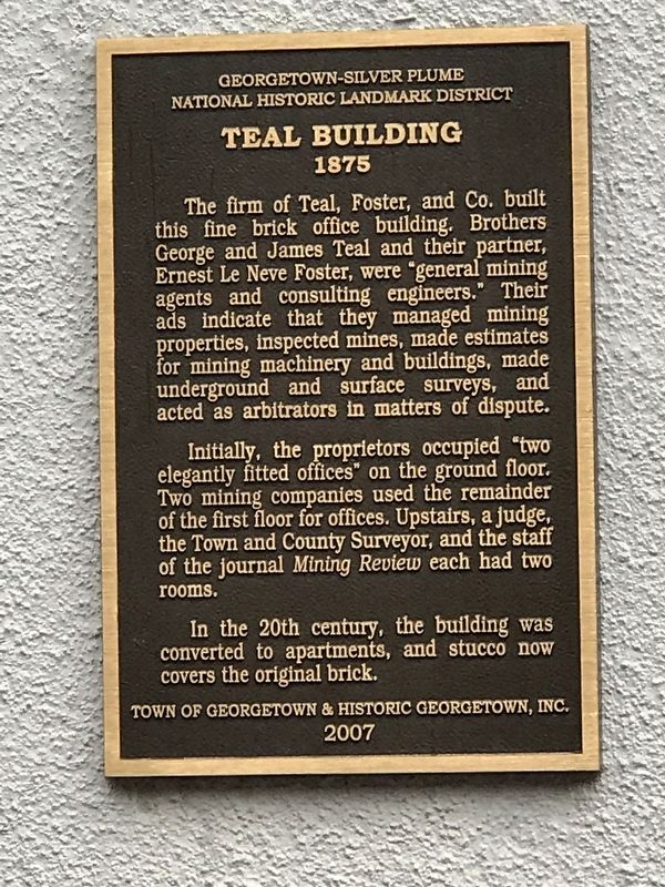 Teal Building Marker image. Click for full size.