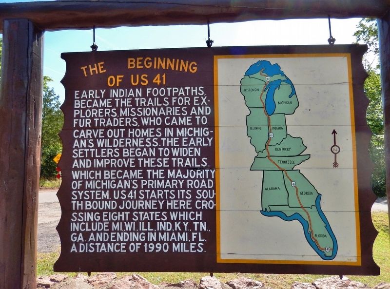 The Beginning of U.S. 41 Marker image. Click for full size.