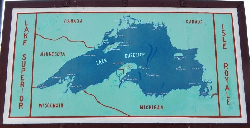 Lake Superior Marker Map image. Click for full size.
