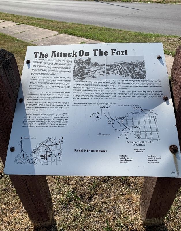 Attack on the Fort Marker image. Click for full size.