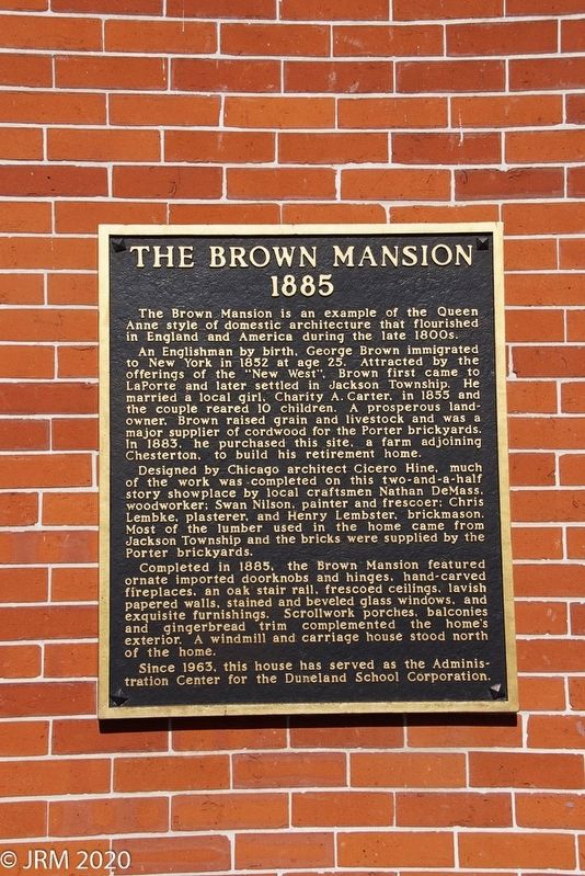 The Brown Mansion Marker image. Click for full size.