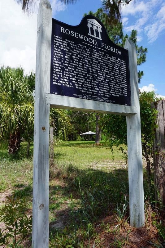 Rosewood, Florida Marker and Well image. Click for full size.