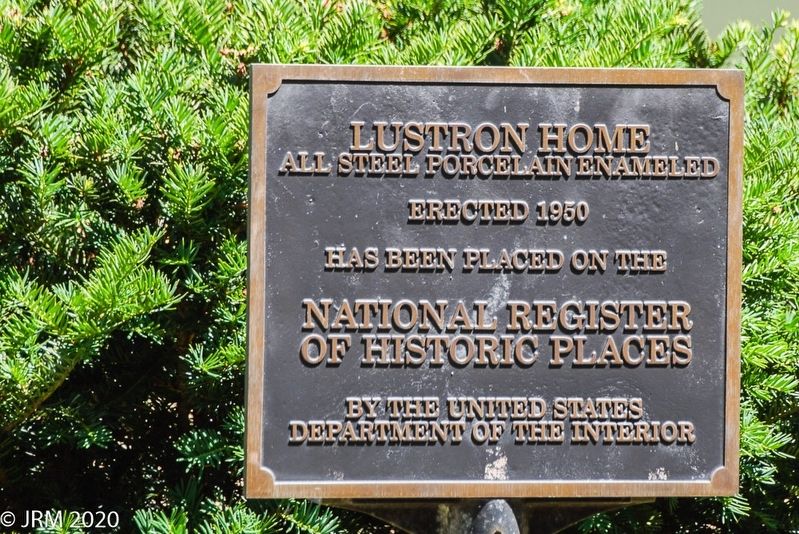Lustron Home Marker image. Click for full size.