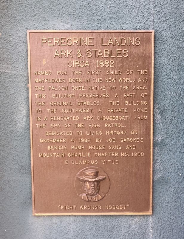 Peregrine Landing Ark & Stables Marker image. Click for full size.