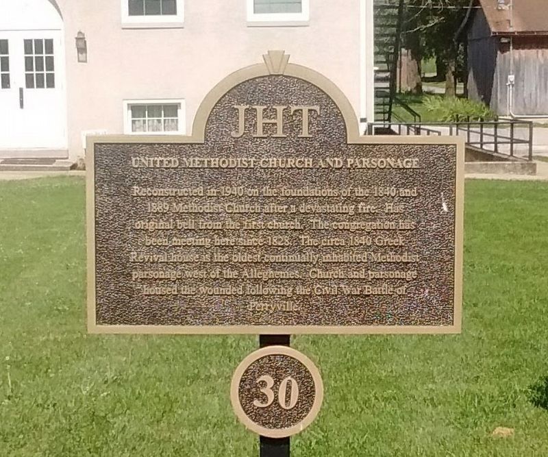 United Methodist Church and Parsonage Marker image. Click for full size.