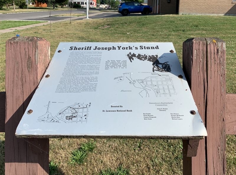 Sheriff Joseph York’s Stand Marker image. Click for full size.