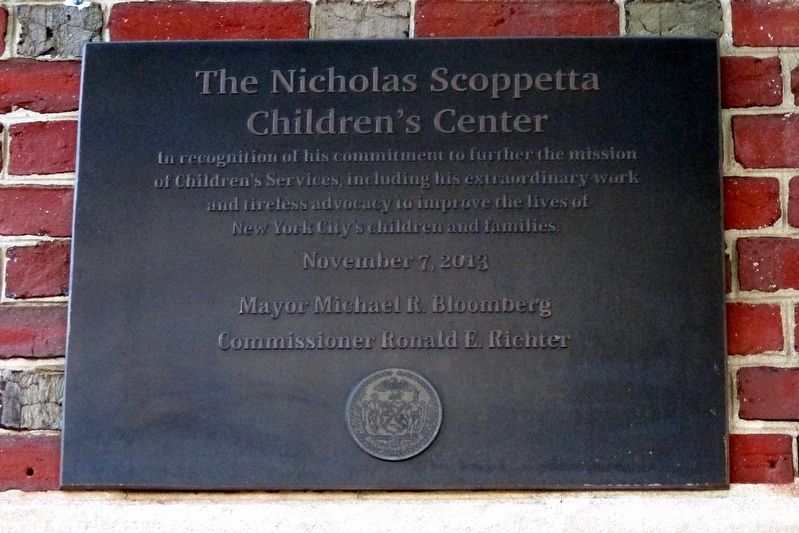 ACS Children's Center, ancillary plaque image. Click for full size.