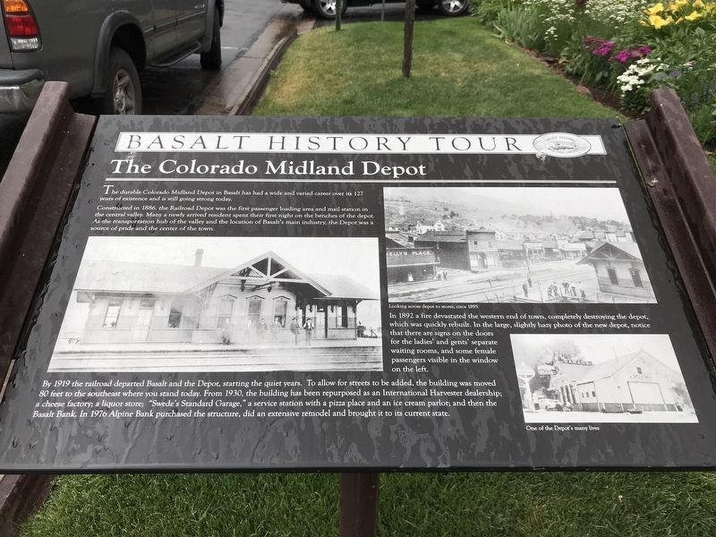 The Colorado Midland Depot Marker image. Click for full size.