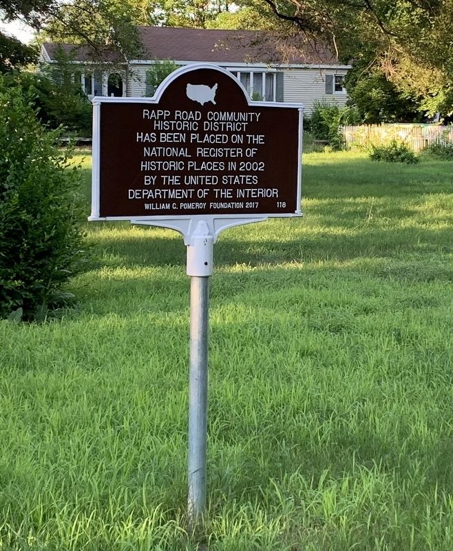 Rapp Road Community Marker image. Click for full size.
