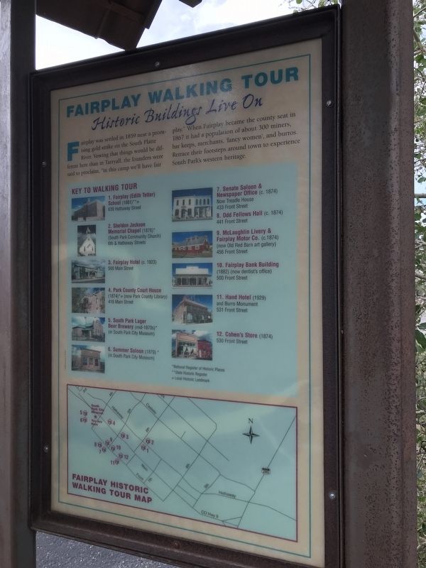 Fairplay Walking Tour Marker image. Click for full size.