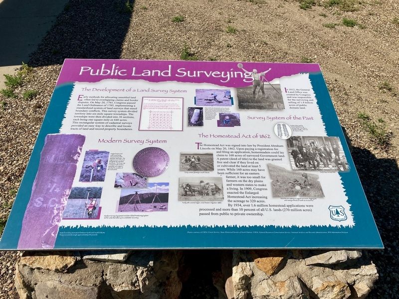 Public Land Surveying Marker image. Click for full size.