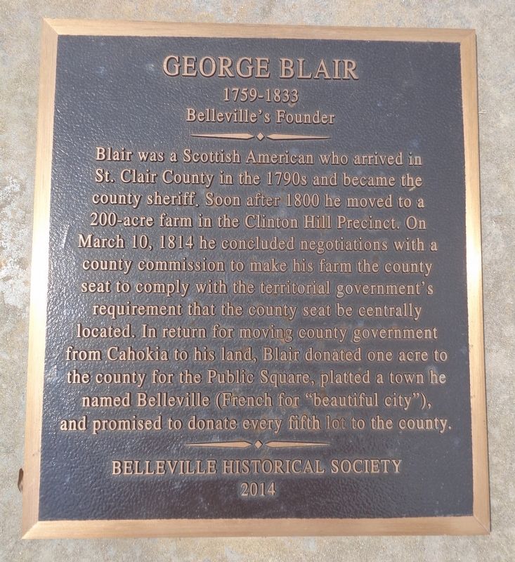 George Blair Marker image. Click for full size.
