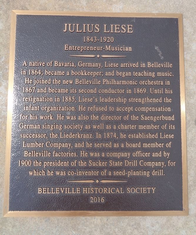 Julius Liese Marker image. Click for full size.