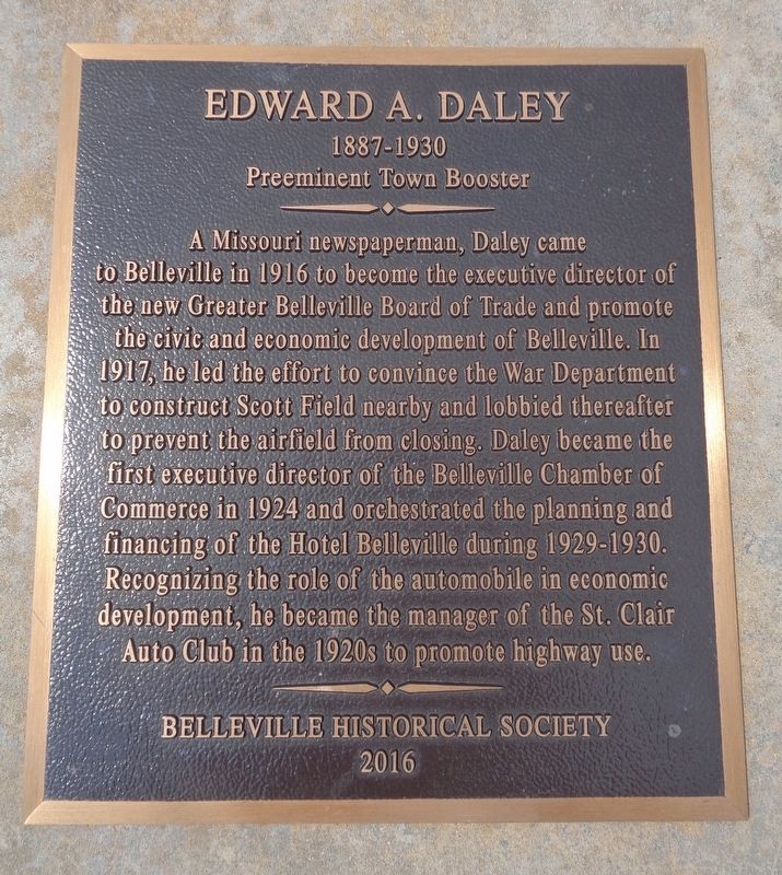 Edward A. Daley Marker image. Click for full size.