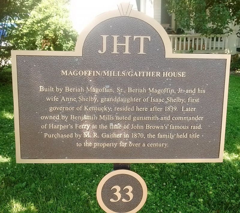 Magoffin / Mills / Gaither House Marker image. Click for full size.