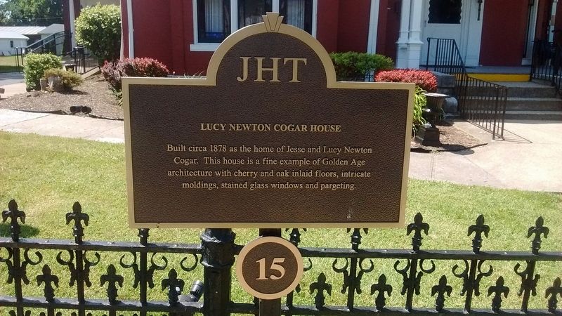 Lucy Newton Cogar House Marker image. Click for full size.