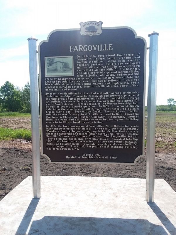 Fargoville Marker image. Click for full size.
