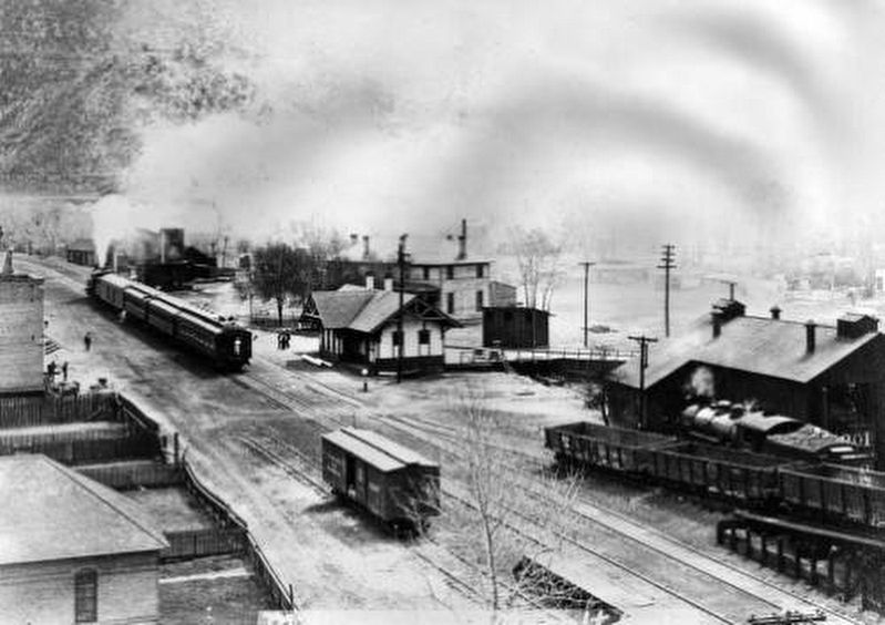 <i>Last passenger train out of Basalt</i> image. Click for full size.