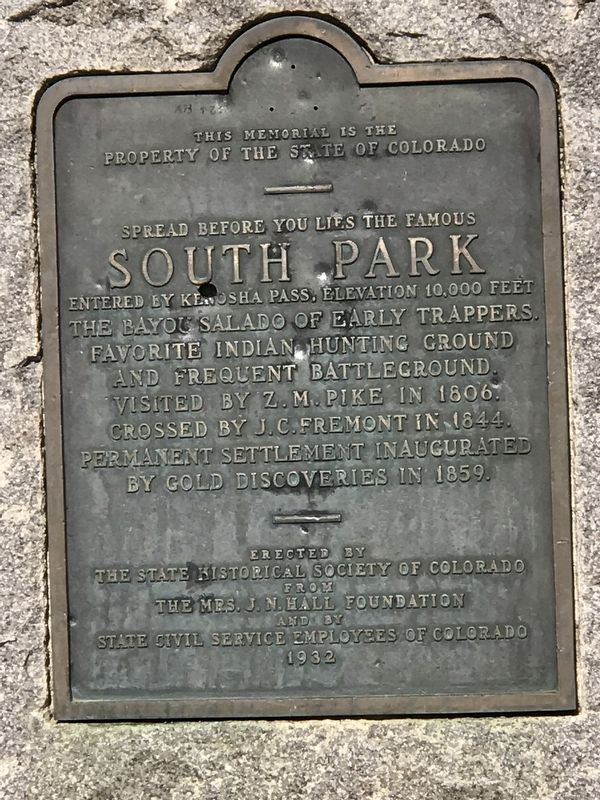 South Park Marker image. Click for full size.