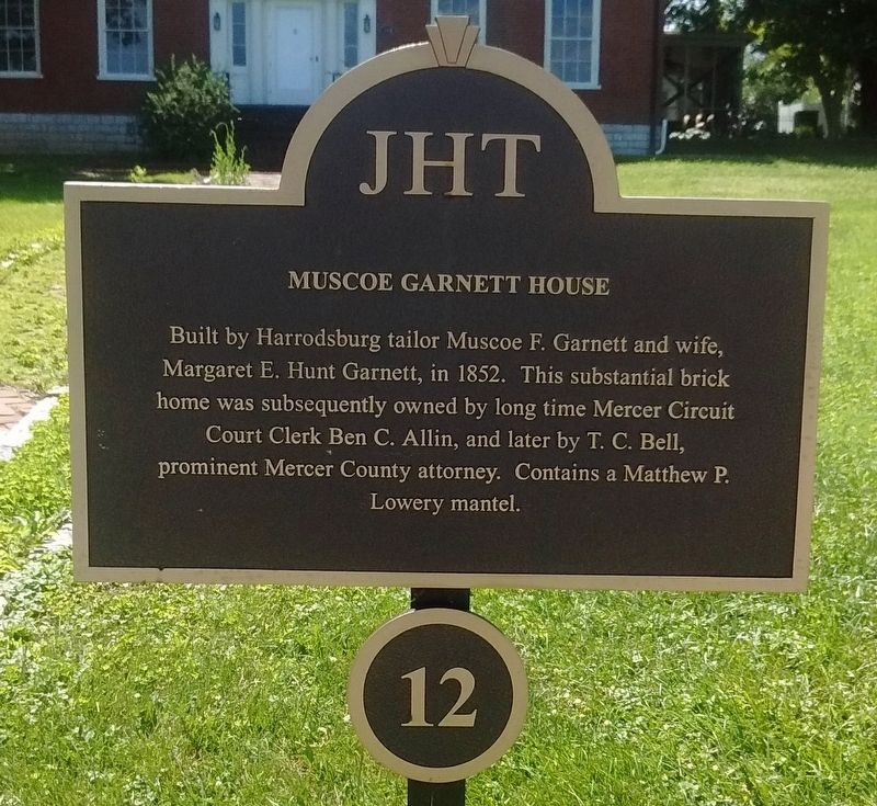 Muscoe Garnett House Marker image. Click for full size.