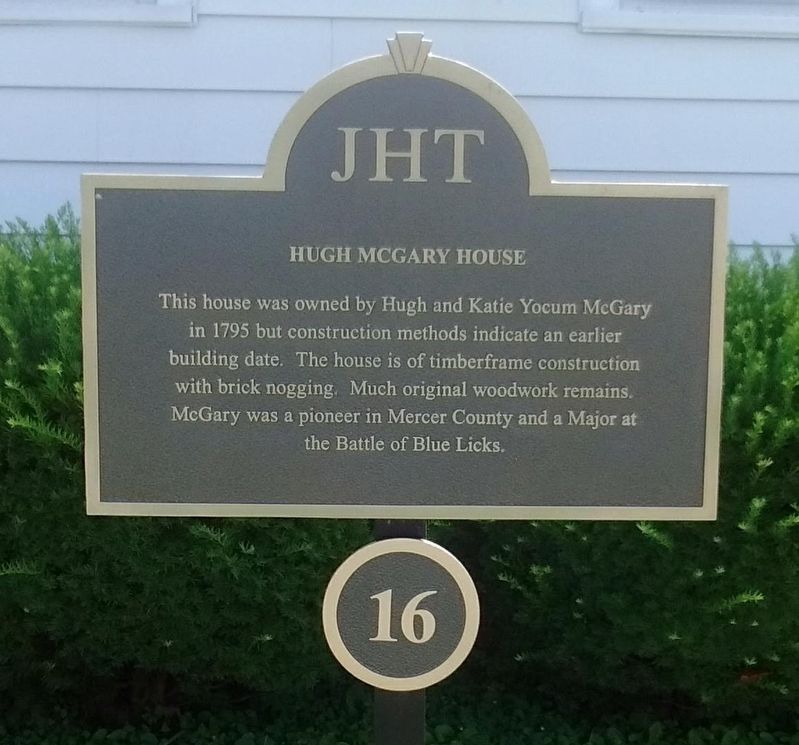 Hugh McGary House Marker image. Click for full size.