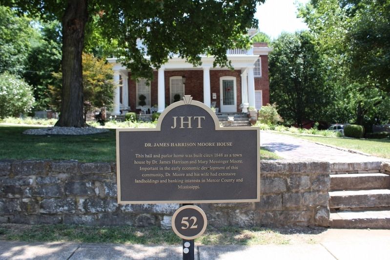 Dr. James Harrison Moore House Marker image. Click for full size.
