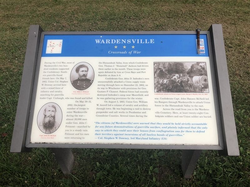 Wardensville Marker image. Click for full size.