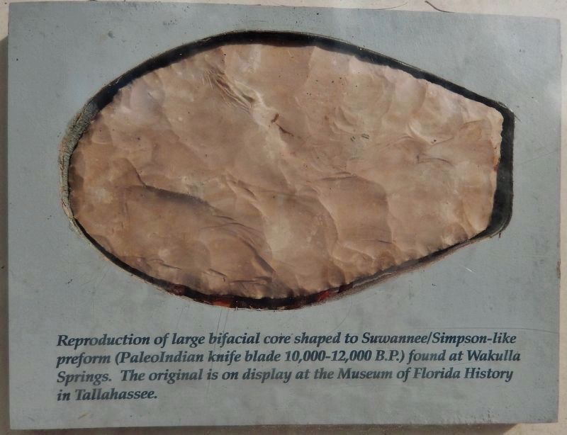Marker detail: Paleoindian Knife Blade Reproduction image. Click for full size.