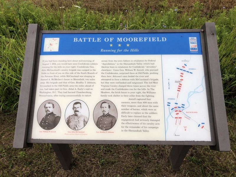 Battle of Moorefield Marker image. Click for full size.