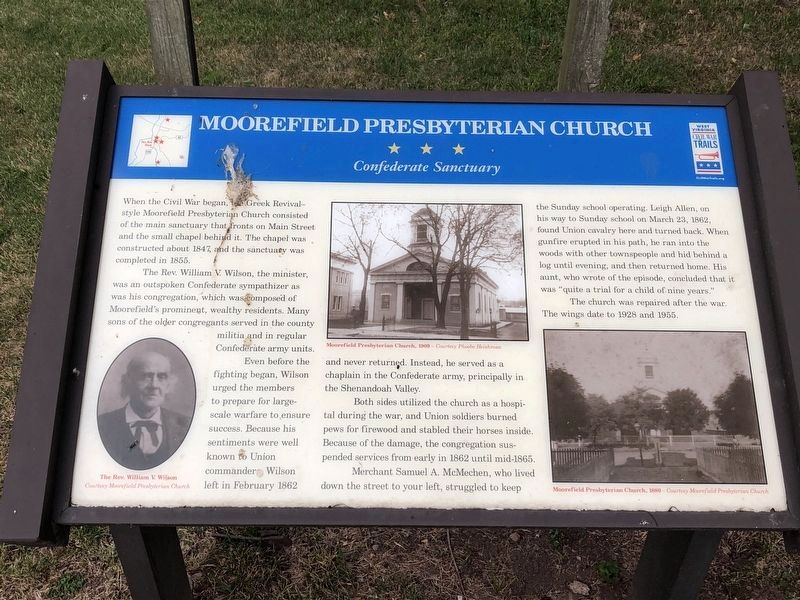 Moorefield Presbyterian Church Marker image. Click for full size.