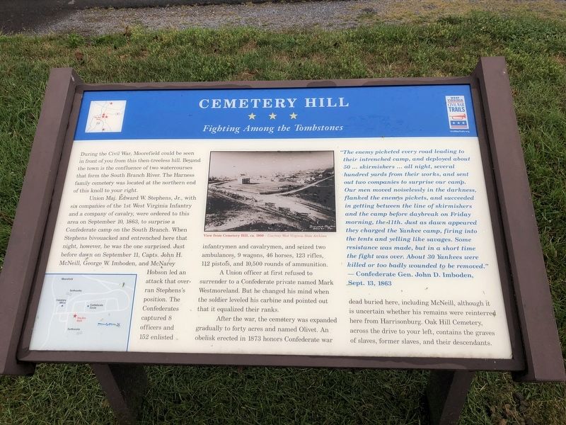 Cemetery Hill Marker image. Click for full size.