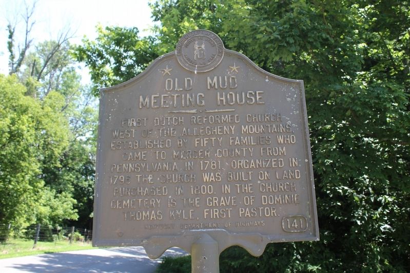 Old Mud Meeting House Marker image. Click for full size.