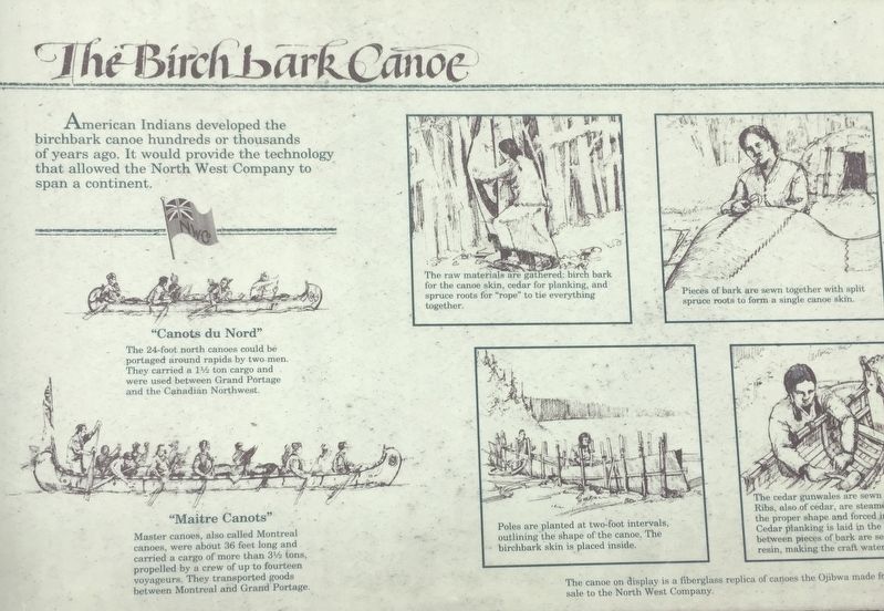 The Birchbark Canoe Marker image. Click for full size.