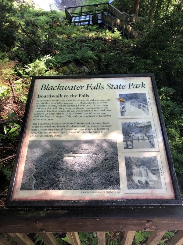 Boardwalk to the Falls Marker image. Click for full size.