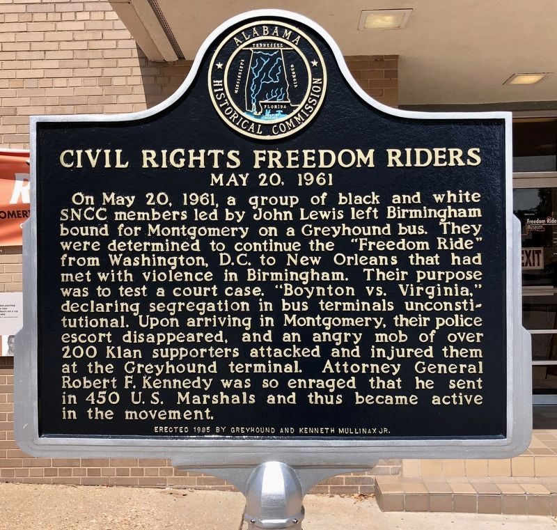 Civil Rights Freedom Riders Marker image. Click for full size.