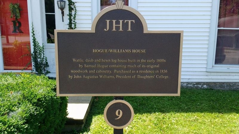 Hogue / Williams House Marker image. Click for full size.