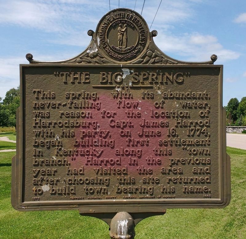 "The Big Spring" Marker image. Click for full size.